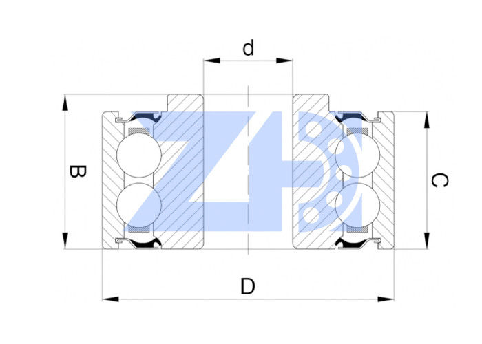 এক্সক্যাভেটর বিয়ারিং 205NTT-625 বল বিয়ারিং সাইজ 52x27.6x15.9 এক্সক্যাভেটর বিয়ারিং