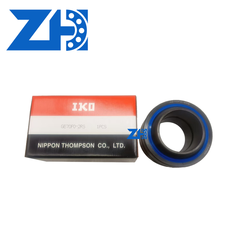 GE70F0-2RS গোলাকার জয়েন্ট ভারবহন উচ্চ লোড ক্ষমতা এবং স্ব-লুব্রিকেশন কম গতির কৌণিক এবং স্ব-সমন্বয় জন্য