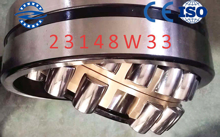 ব্রাস কেজ গোলাকার রোলার সহন 23148 ​​W33 / MB প্যারালাল বোর টাইপ 240*400*128MM