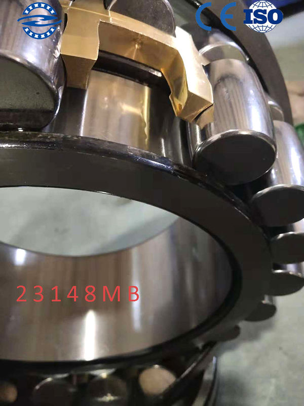 ব্রাস কেজ গোলাকার রোলার সহন 23148 ​​W33 / MB প্যারালাল বোর টাইপ 240*400*128MM