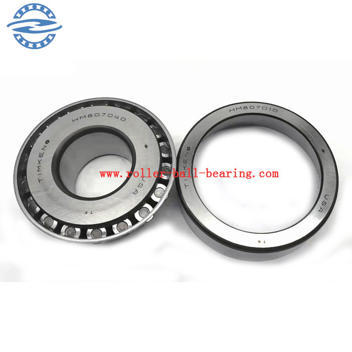 Gcr15 টেপার রোলার বিয়ারিং OEM HM807040/10 সাইজ 44.45*104.78*36.51MM HM807040/807010 807040 807010