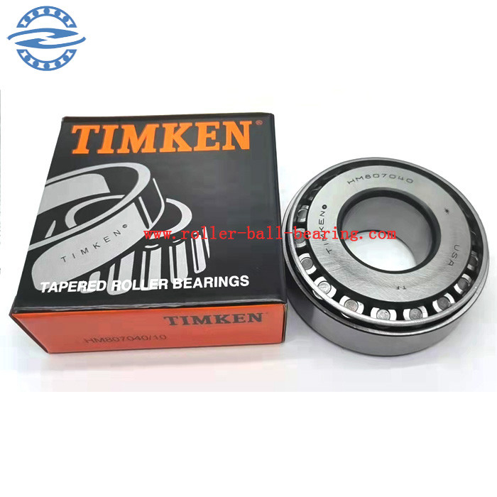 Gcr15 টেপার রোলার বিয়ারিং OEM HM807040/10 সাইজ 44.45*104.78*36.51MM HM807040/807010 807040 807010